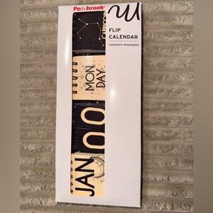 ✨ NWT Pembrook Zodiac Flip Calendar Desk Decor Astrology Chic ♑🌙